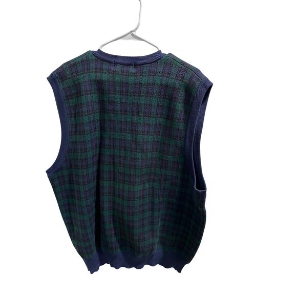 Augusta National Golf Shop Sweater Vest XXL Slazenger Green Plaid Masters Logo - Picture 14 of 15
